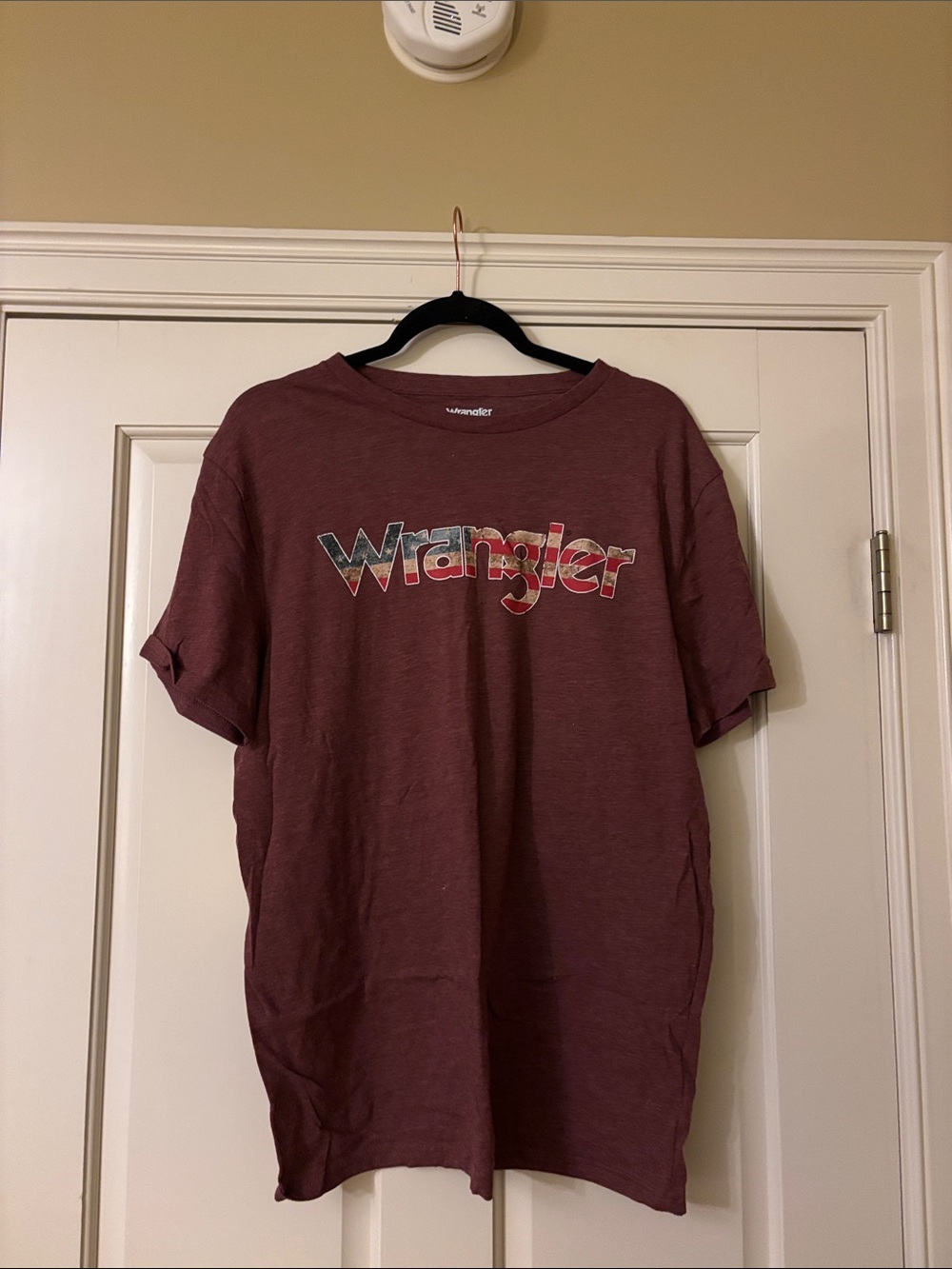 Wrangler Short Sleeve Logo Tee - Maroon